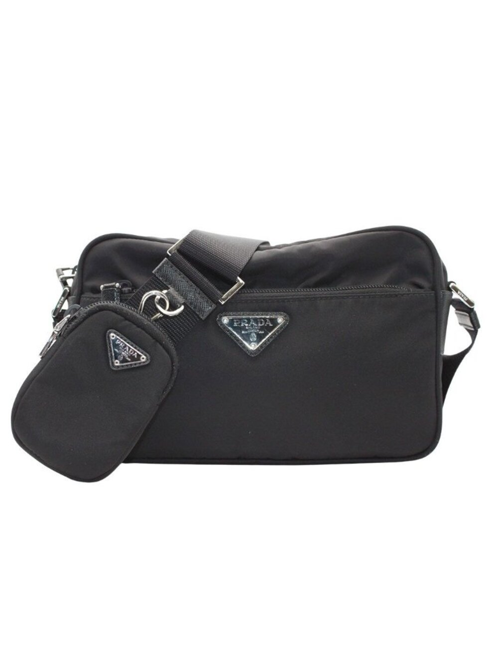 Prada Shoulder Bag Nylon Black